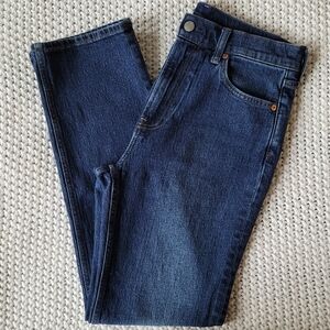 GAP "90s Straight High Rise" Jeans, Medium-Dark Wash